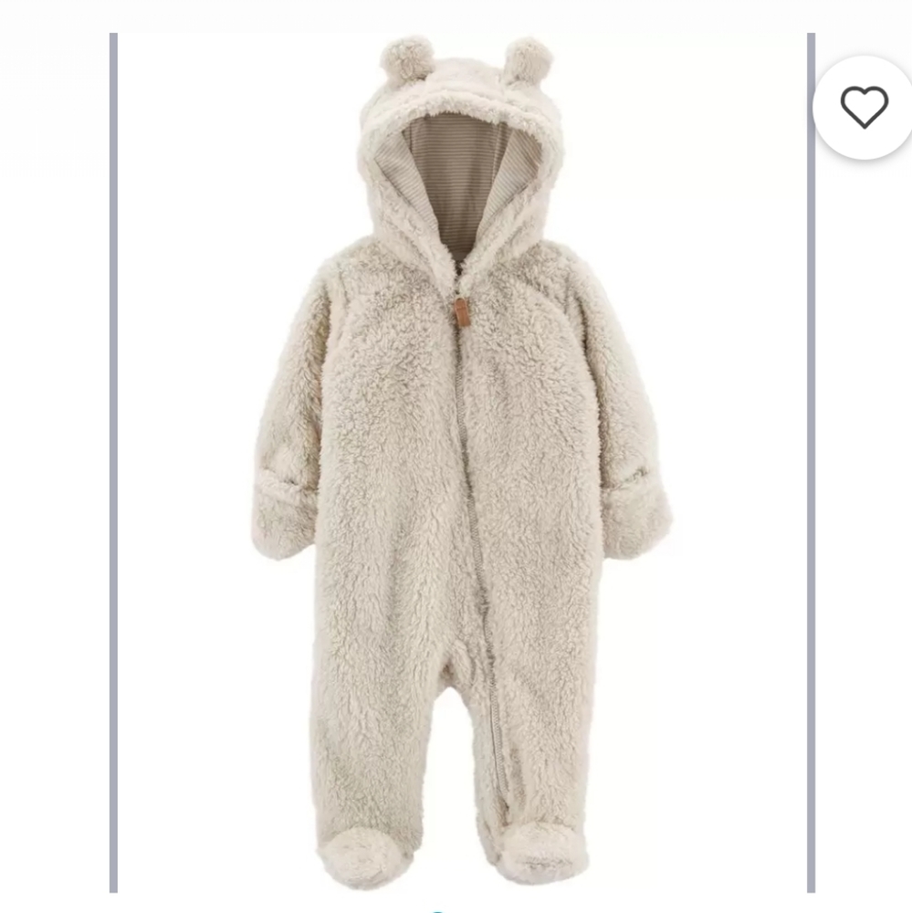 Carter's Sherpa Bunting 0-3 Month NWT